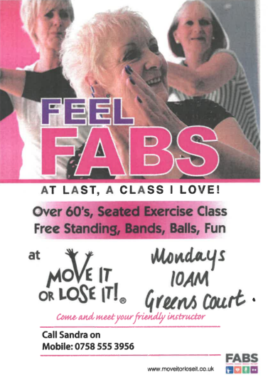 Poster for Move It Exercise class