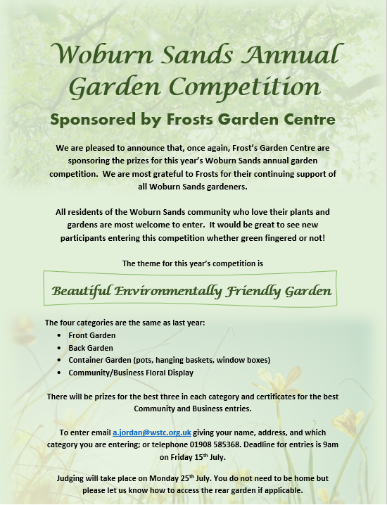 Woburn Sands Garden Competition